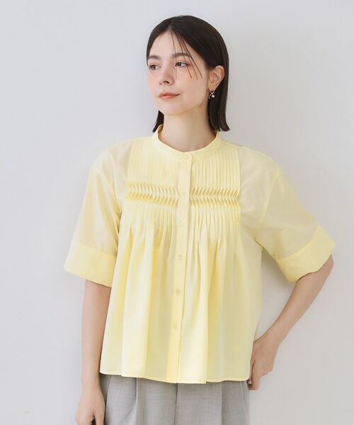 OPAQUE.CLIP / オペーク ドット クリップ シャツ・ブラウス | ピンタックフレアシャツ【洗濯機洗い可】 | 詳細22