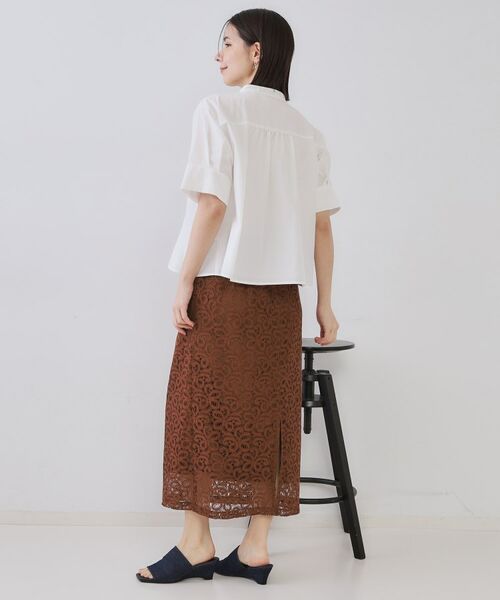 OPAQUE.CLIP / オペーク ドット クリップ シャツ・ブラウス | ピンタックフレアシャツ【洗濯機洗い可】 | 詳細3