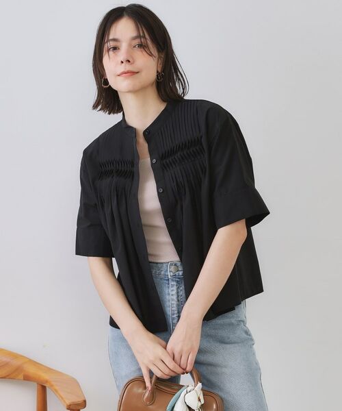 OPAQUE.CLIP / オペーク ドット クリップ シャツ・ブラウス | ピンタックフレアシャツ【洗濯機洗い可】 | 詳細5