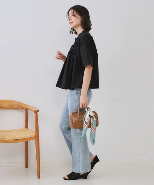 OPAQUE.CLIP / オペーク ドット クリップ シャツ・ブラウス | ピンタックフレアシャツ【洗濯機洗い可】 | 詳細7