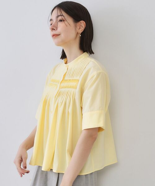 OPAQUE.CLIP / オペーク ドット クリップ シャツ・ブラウス | ピンタックフレアシャツ【洗濯機洗い可】 | 詳細9