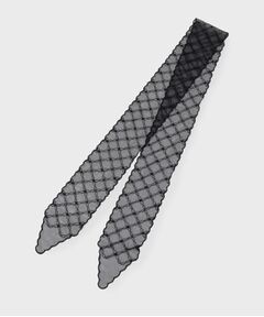 OPAQUE.CLIP / オペーク ドット クリップ バンダナ・スカーフ | シアーレーススカラップスカーフ