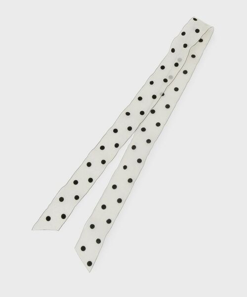 OPAQUE.CLIP / オペーク ドット クリップ バンダナ・スカーフ | シアーレーススカラップスカーフ | 詳細1