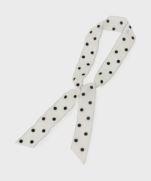 OPAQUE.CLIP / オペーク ドット クリップ バンダナ・スカーフ | シアーレーススカラップスカーフ | 詳細3