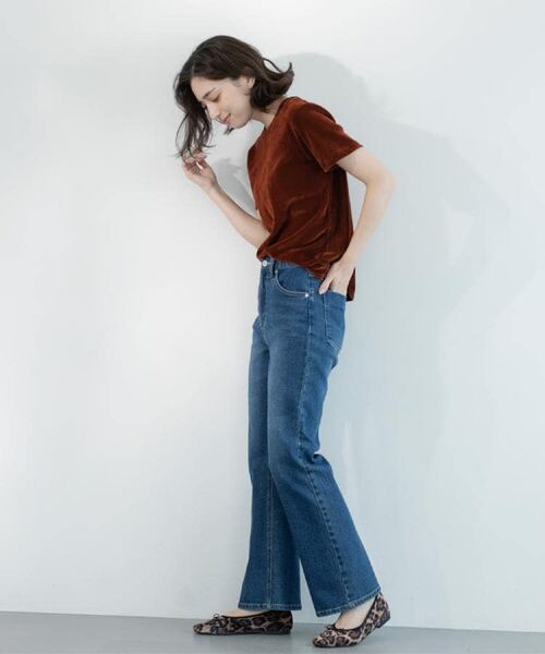 OPAQUE.CLIP / オペーク ドット クリップ デニムパンツ | 《SS-LLサイズ》ストレッチセミフレアデニム【洗濯機洗い可】 | 詳細14