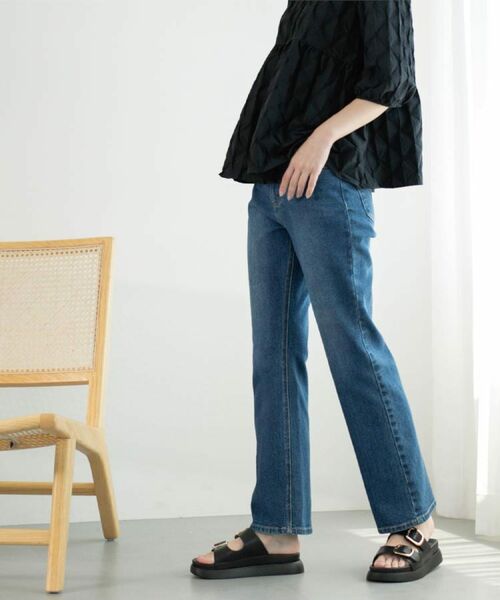 OPAQUE.CLIP / オペーク ドット クリップ デニムパンツ | 《SS-LLサイズ》ストレッチセミフレアデニム【洗濯機洗い可】 | 詳細16