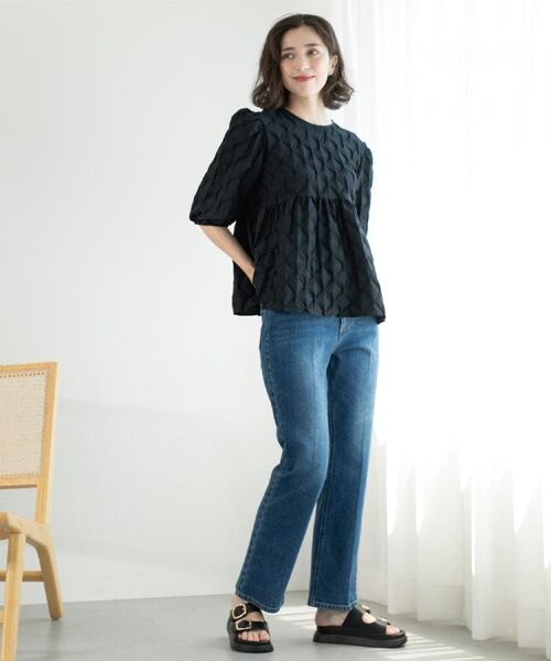 OPAQUE.CLIP / オペーク ドット クリップ デニムパンツ | 《SS-LLサイズ》ストレッチセミフレアデニム【洗濯機洗い可】 | 詳細17