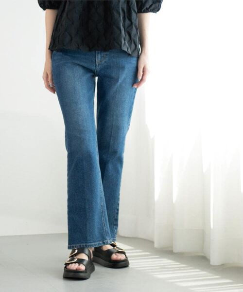 OPAQUE.CLIP / オペーク ドット クリップ デニムパンツ | 《SS-LLサイズ》ストレッチセミフレアデニム【洗濯機洗い可】 | 詳細18