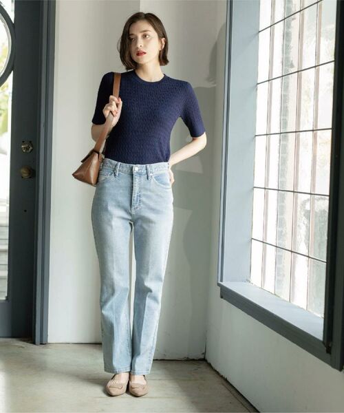 OPAQUE.CLIP / オペーク ドット クリップ デニムパンツ | 《SS-LLサイズ》ストレッチセミフレアデニム【洗濯機洗い可】 | 詳細2