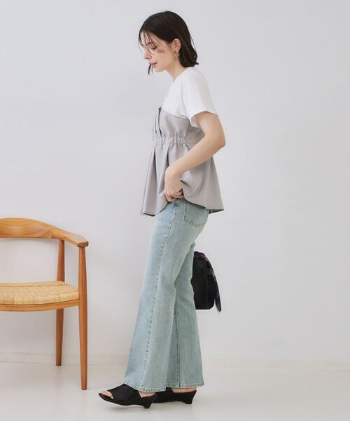 OPAQUE.CLIP / オペーク ドット クリップ デニムパンツ | 《SS-LLサイズ》ストレッチセミフレアデニム【洗濯機洗い可】 | 詳細22