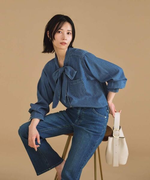 OPAQUE.CLIP / オペーク ドット クリップ デニムパンツ | 《SS-LLサイズ》ストレッチセミフレアデニム【洗濯機洗い可】 | 詳細25