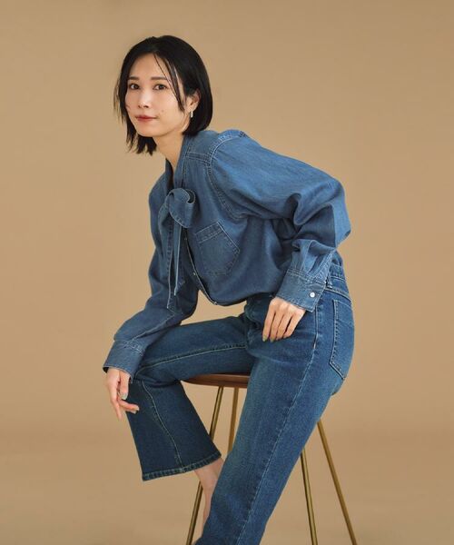 OPAQUE.CLIP / オペーク ドット クリップ デニムパンツ | 《SS-LLサイズ》ストレッチセミフレアデニム【洗濯機洗い可】 | 詳細26