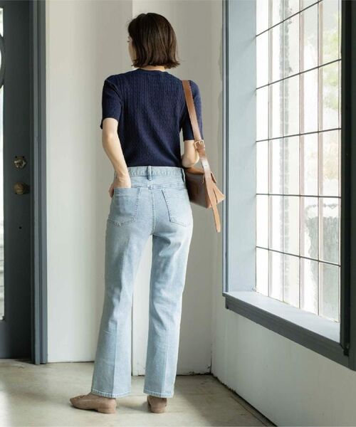 OPAQUE.CLIP / オペーク ドット クリップ デニムパンツ | 《SS-LLサイズ》ストレッチセミフレアデニム【洗濯機洗い可】 | 詳細5