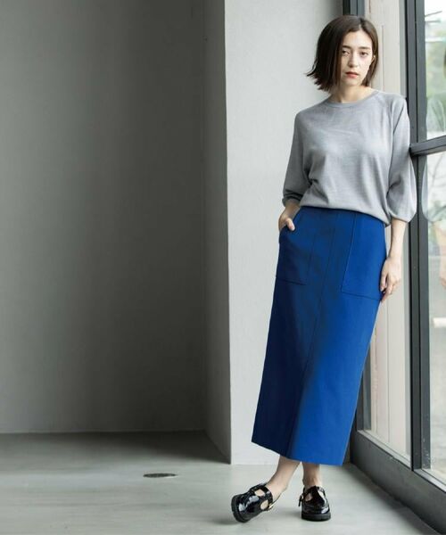 OPAQUE.CLIP / オペーク ドット クリップ ニット・セーター | ラグランクルーネックニット/エクストラファインメリノウール【THEシリーズ/洗濯機OK】《6col/S～LL》 | 詳細22