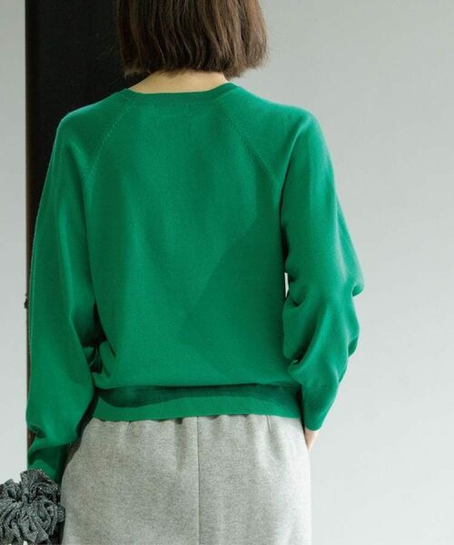 OPAQUE.CLIP / オペーク ドット クリップ ニット・セーター | ラグランクルーネックニット/エクストラファインメリノウール【THEシリーズ/洗濯機OK】《6col/S～LL》 | 詳細27