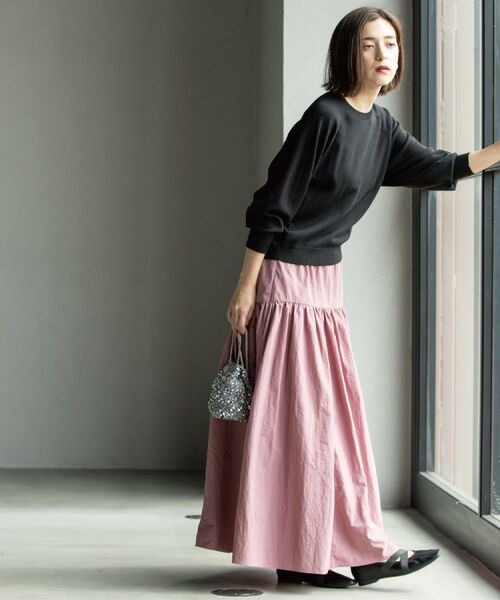 OPAQUE.CLIP / オペーク ドット クリップ ニット・セーター | ラグランクルーネックニット/エクストラファインメリノウール【THEシリーズ/洗濯機OK】《6col/S～LL》 | 詳細5