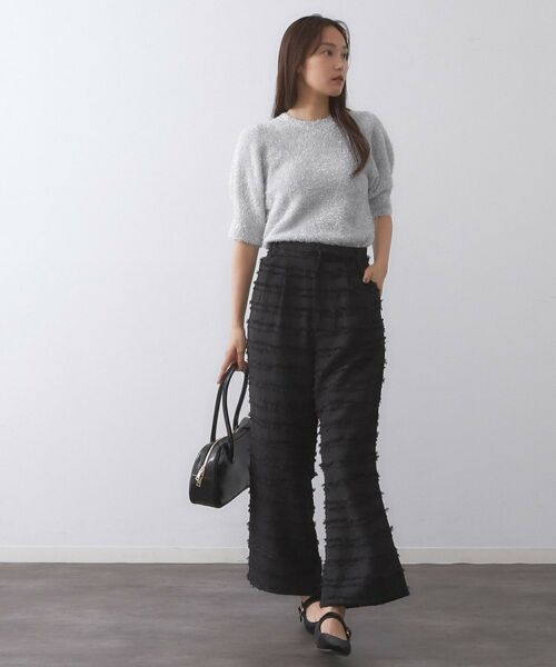 OPAQUE.CLIP / オペーク ドット クリップ ニット・セーター | キラキラボリュームスリーブニット【洗濯機洗い可】 | 詳細10