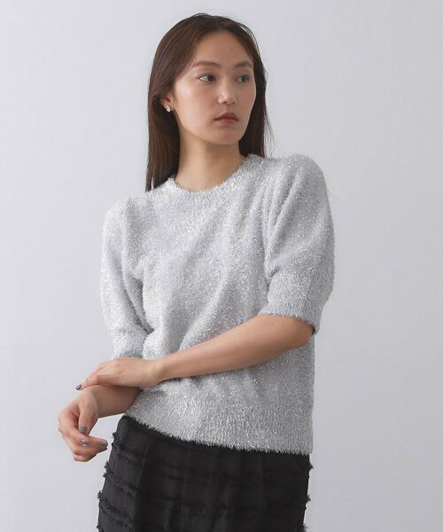 OPAQUE.CLIP / オペーク ドット クリップ ニット・セーター | キラキラボリュームスリーブニット【洗濯機洗い可】 | 詳細13