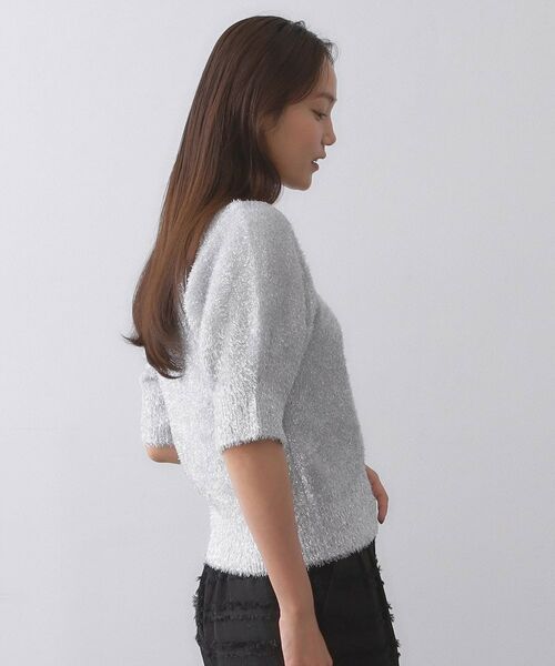 OPAQUE.CLIP / オペーク ドット クリップ ニット・セーター | キラキラボリュームスリーブニット【洗濯機洗い可】 | 詳細14