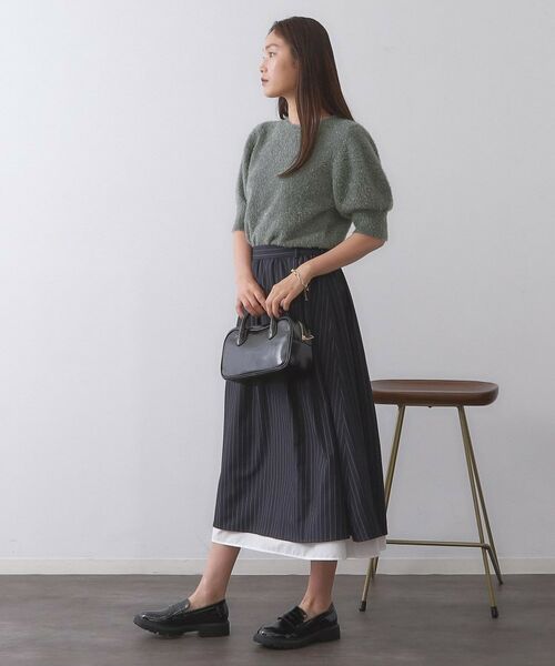 OPAQUE.CLIP / オペーク ドット クリップ ニット・セーター | キラキラボリュームスリーブニット【洗濯機洗い可】 | 詳細7