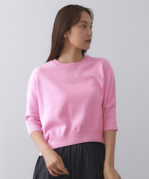 OPAQUE.CLIP / オペーク ドット クリップ ニット・セーター | スウェットライクドルマンスリーブニット【洗濯機洗い可】 | 詳細13