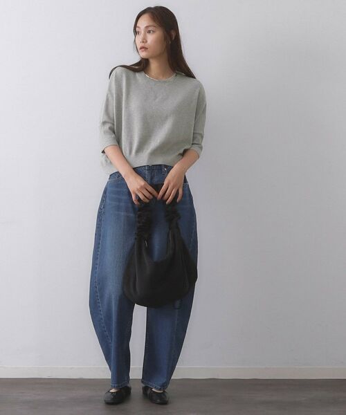 OPAQUE.CLIP / オペーク ドット クリップ ニット・セーター | スウェットライクドルマンスリーブニット【洗濯機洗い可】 | 詳細2