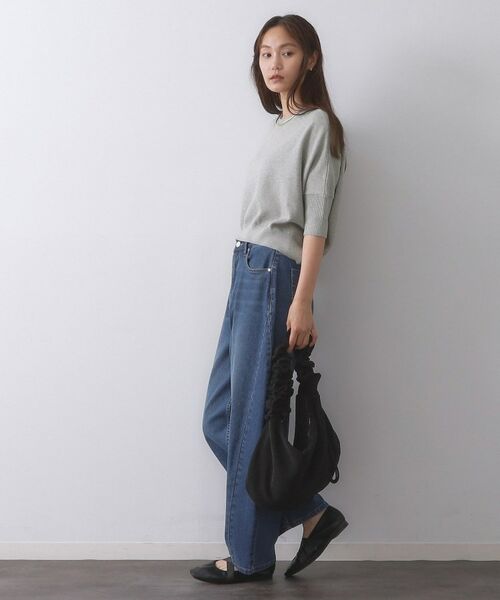 OPAQUE.CLIP / オペーク ドット クリップ ニット・セーター | スウェットライクドルマンスリーブニット【洗濯機洗い可】 | 詳細3