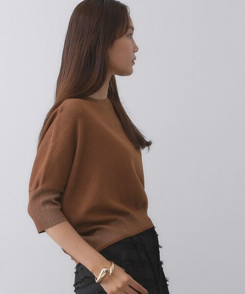 OPAQUE.CLIP / オペーク ドット クリップ ニット・セーター | スウェットライクドルマンスリーブニット【洗濯機洗い可】 | 詳細5