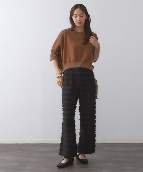 OPAQUE.CLIP / オペーク ドット クリップ ニット・セーター | スウェットライクドルマンスリーブニット【洗濯機洗い可】 | 詳細6