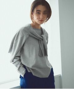 OPAQUE.CLIP / オペーク ドット クリップ ニット・セーター | ボートネックニット/エクストラファインメリノウール【THEシリーズ/洗濯機OK】《8col/SS～LL》