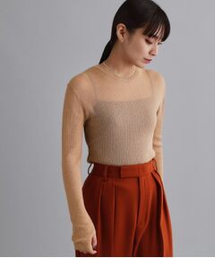 OPAQUE.CLIP / オペーク ドット クリップ ニット・セーター | 【es】ラメスパンコールリブニット【洗える】