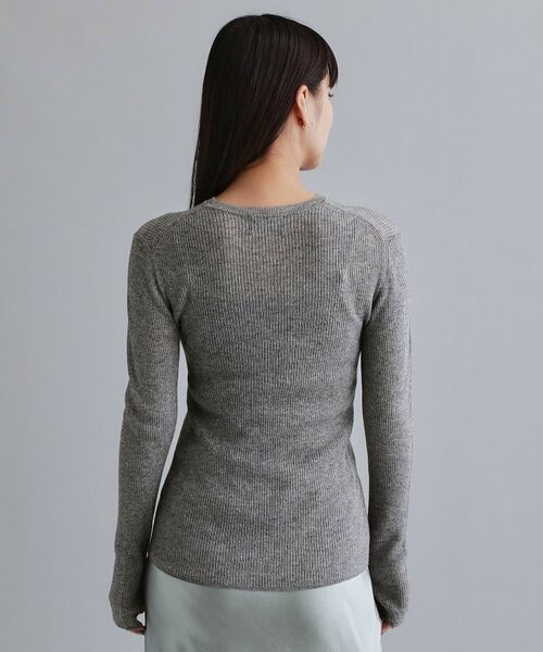 OPAQUE.CLIP / オペーク ドット クリップ ニット・セーター | 【es】ラメスパンコールリブニット【洗える】 | 詳細11