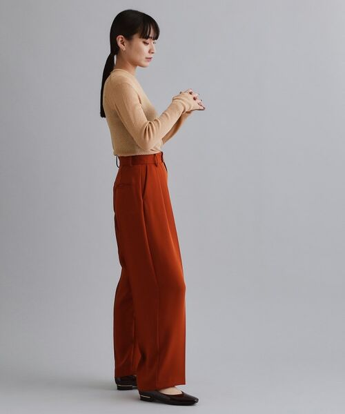 OPAQUE.CLIP / オペーク ドット クリップ ニット・セーター | 【es】ラメスパンコールリブニット【洗える】 | 詳細3