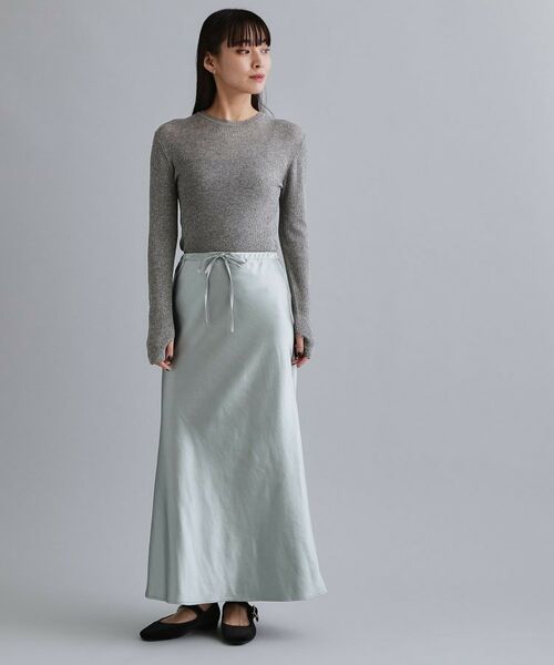 OPAQUE.CLIP / オペーク ドット クリップ ニット・セーター | 【es】ラメスパンコールリブニット【洗える】 | 詳細6