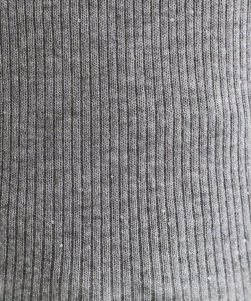 OPAQUE.CLIP / オペーク ドット クリップ ニット・セーター | 【es】ラメスパンコールリブニット【洗える】 | 詳細8