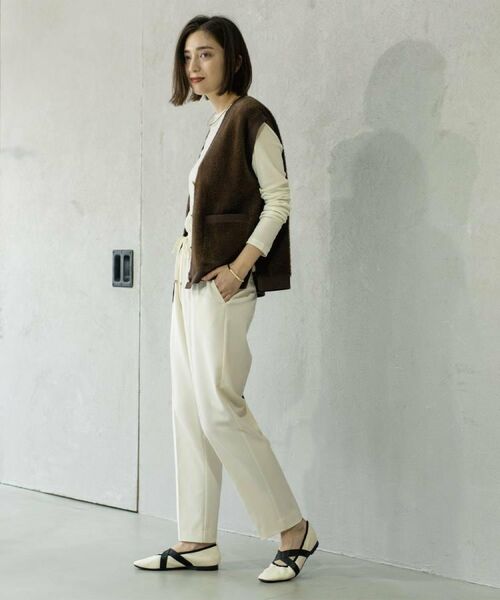 OPAQUE.CLIP / オペーク ドット クリップ ニット・セーター | フェザーヤーンニットベスト【洗濯機OK/抗ピル】 | 詳細12