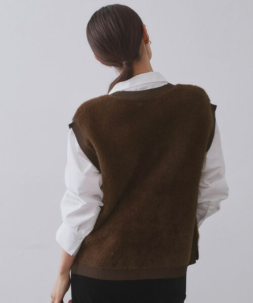 OPAQUE.CLIP / オペーク ドット クリップ ニット・セーター | フェザーヤーンニットベスト【洗濯機OK/抗ピル】 | 詳細21