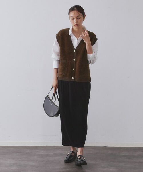 OPAQUE.CLIP / オペーク ドット クリップ ニット・セーター | フェザーヤーンニットベスト【洗濯機OK/抗ピル】 | 詳細22