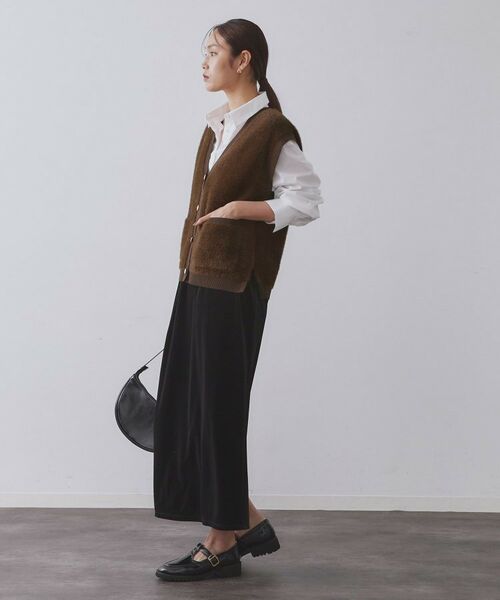 OPAQUE.CLIP / オペーク ドット クリップ ニット・セーター | フェザーヤーンニットベスト【洗濯機OK/抗ピル】 | 詳細23