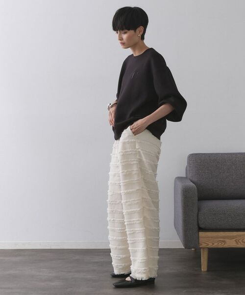 OPAQUE.CLIP / オペーク ドット クリップ カットソー | ワンポイント刺繍ダンボールトップス【UVケア/洗濯機洗い可】 | 詳細10