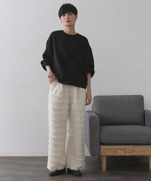 OPAQUE.CLIP / オペーク ドット クリップ カットソー | ワンポイント刺繍ダンボールトップス【UVケア/洗濯機洗い可】 | 詳細11