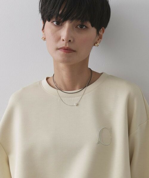 OPAQUE.CLIP / オペーク ドット クリップ カットソー | ワンポイント刺繍ダンボールトップス【UVケア/洗濯機洗い可】 | 詳細13