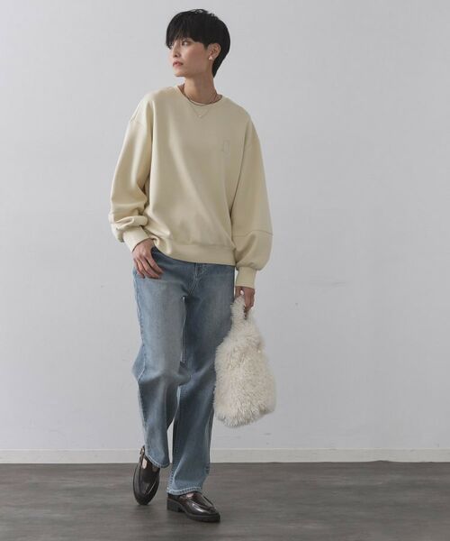 OPAQUE.CLIP / オペーク ドット クリップ カットソー | ワンポイント刺繍ダンボールトップス【UVケア/洗濯機洗い可】 | 詳細14