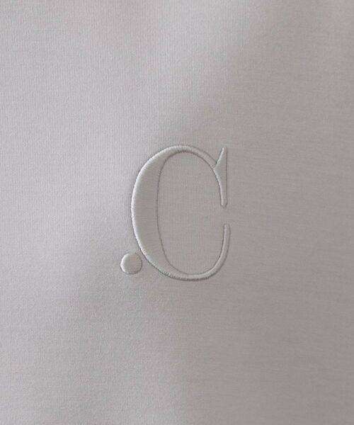 OPAQUE.CLIP / オペーク ドット クリップ カットソー | ワンポイント刺繍ダンボールトップス【UVケア/洗濯機洗い可】 | 詳細4