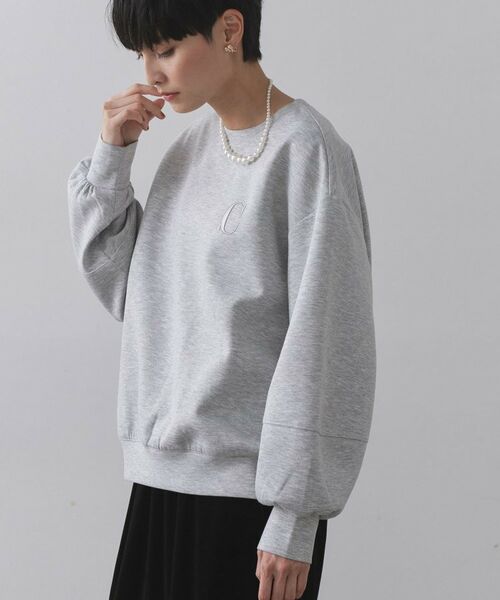 OPAQUE.CLIP / オペーク ドット クリップ カットソー | ワンポイント刺繍ダンボールトップス【UVケア/洗濯機洗い可】 | 詳細5