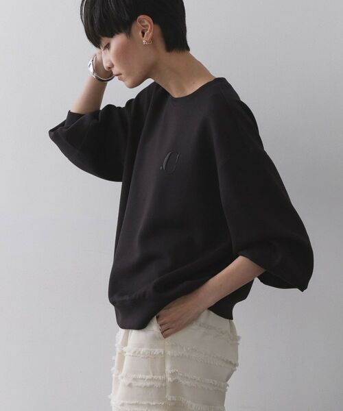 OPAQUE.CLIP / オペーク ドット クリップ カットソー | ワンポイント刺繍ダンボールトップス【UVケア/洗濯機洗い可】 | 詳細9