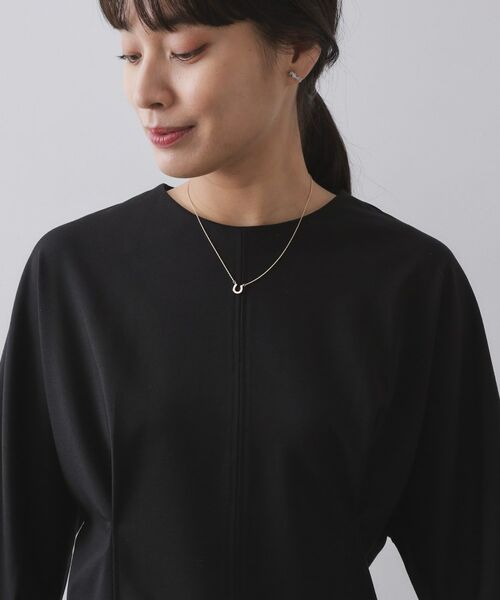 OPAQUE.CLIP / オペーク ドット クリップ カットソー | 襟付きドルマントップス【洗濯機OK】 | 詳細1