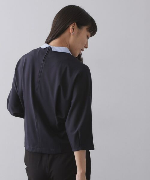 OPAQUE.CLIP / オペーク ドット クリップ カットソー | 襟付きドルマントップス【洗濯機OK】 | 詳細18