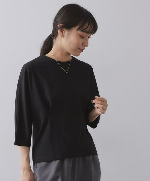 OPAQUE.CLIP / オペーク ドット クリップ カットソー | 襟付きドルマントップス【洗濯機OK】 | 詳細2