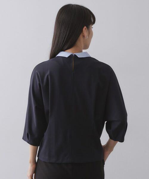 OPAQUE.CLIP / オペーク ドット クリップ カットソー | 襟付きドルマントップス【洗濯機OK】 | 詳細24